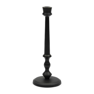 Riviera Maison - RM Warrington Tower Candle Holder Black - Candlesticks - Aluminium - Black - (ØxH) 11.5x30 on sale